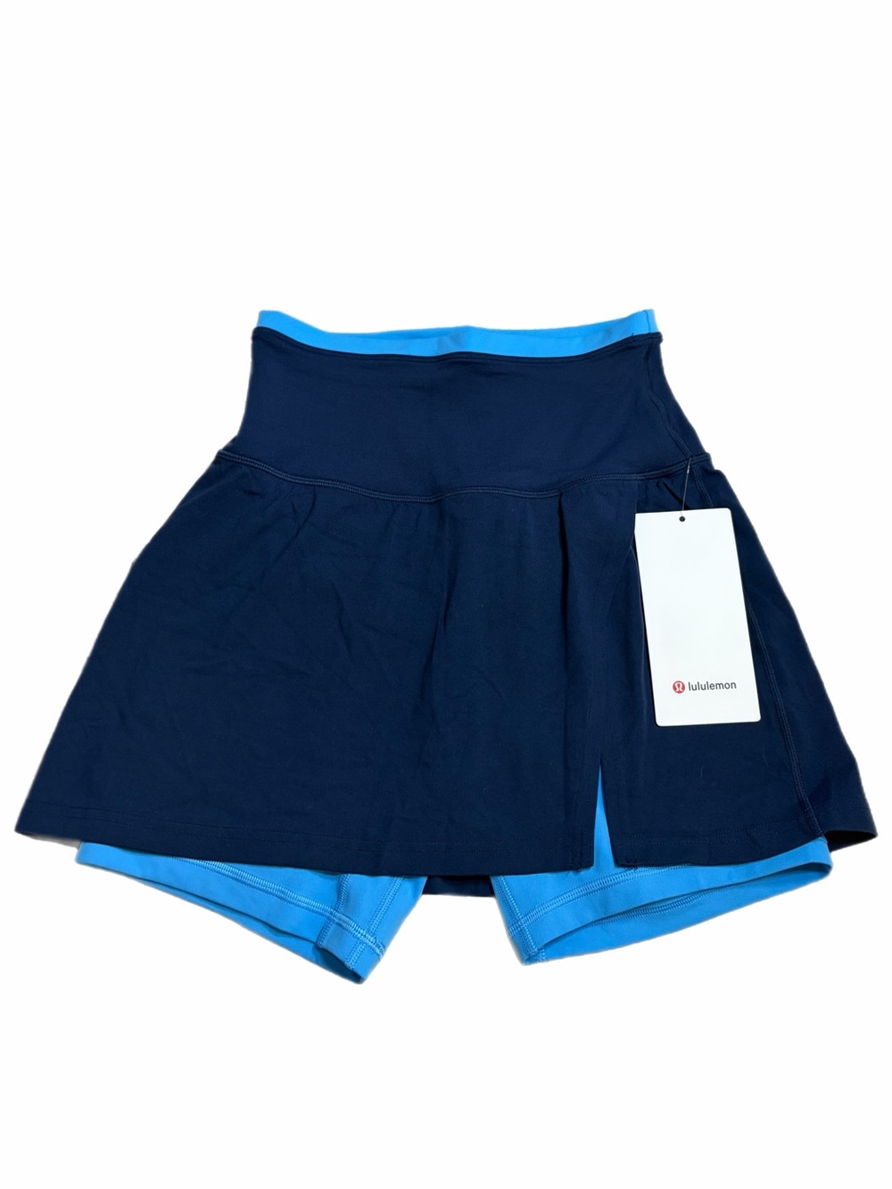 NWT Lululemon Align Super High-Rise Side-Slit Skirt *Trim Club Blue/Ocean Wave 4